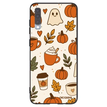 Picasee silikonový černý obal pro Samsung Galaxy A70 A705F - Fall vibes