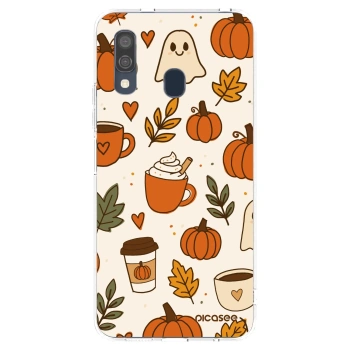 Picasee silikonový průhledný obal pro Samsung Galaxy A40 A405F - Fall vibes