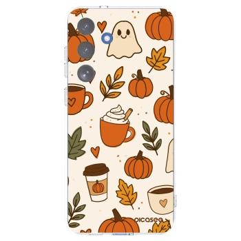 Picasee silikonový průhledný obal pro Samsung Galaxy S25 FE 5G - Fall vibes