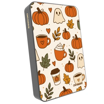 Picasee Powerbanka s MagSafe 10 000 mAh Šedá - Fall vibes