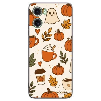 Picasee silikonový černý obal pro Motorola Moto G06 - Fall vibes