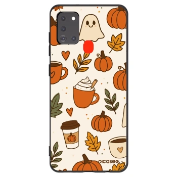 Picasee silikonový černý obal pro Samsung Galaxy A21s - Fall vibes
