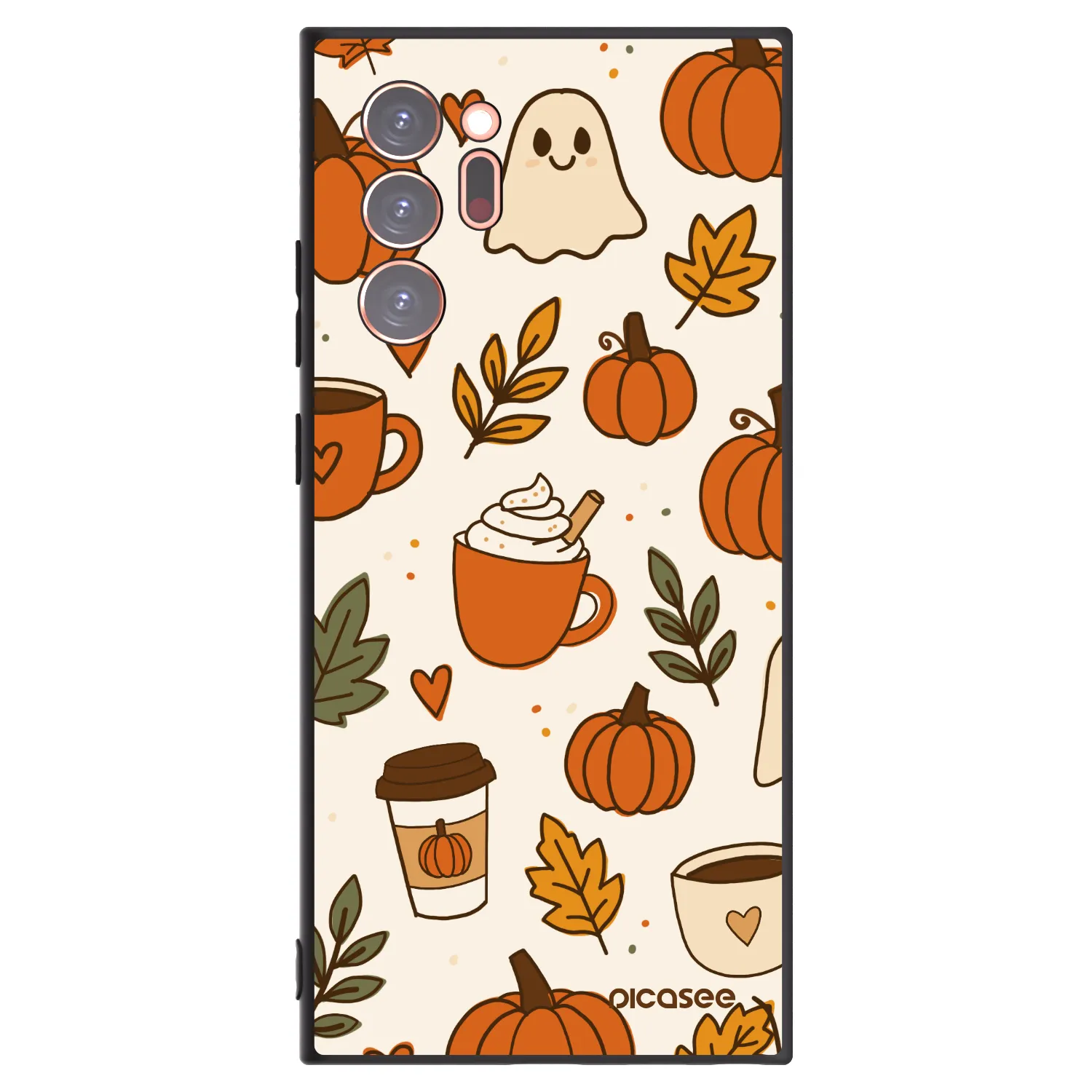Picasee silikonový černý obal pro Samsung Galaxy Note 20 Ultra - Fall vibes