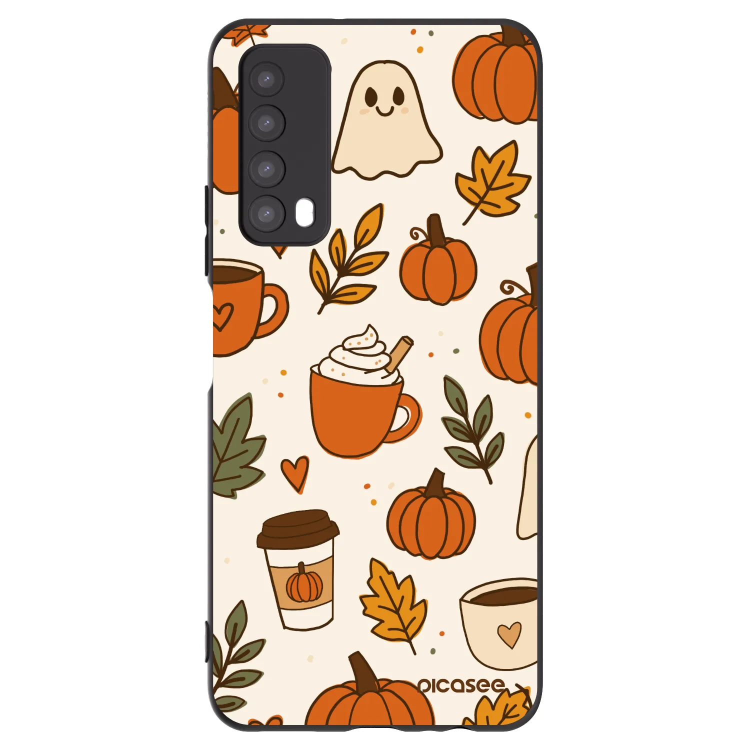 Picasee silikonový černý obal pro Huawei P Smart 2021 - Fall vibes