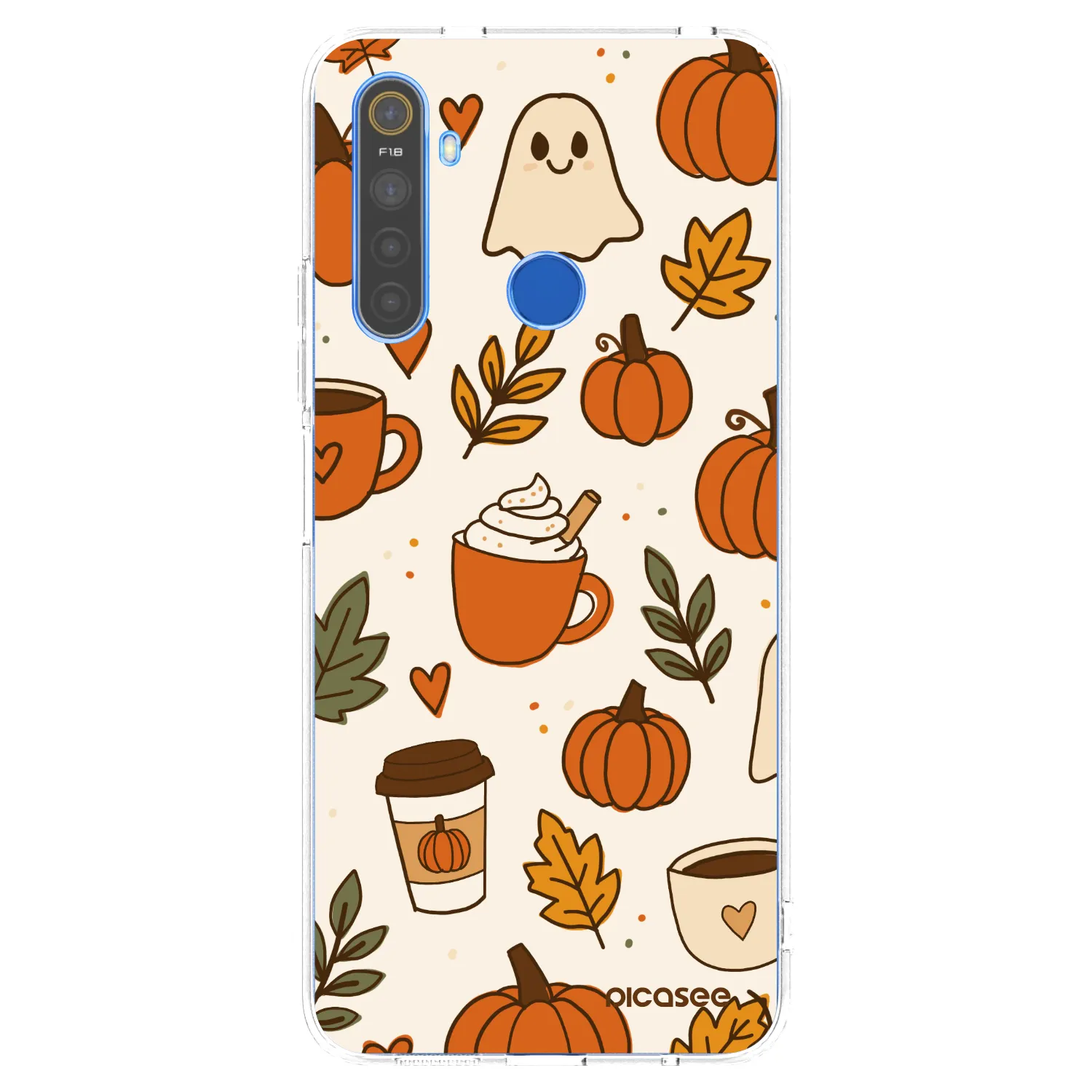Picasee silikonový průhledný obal pro Realme 5 - Fall vibes