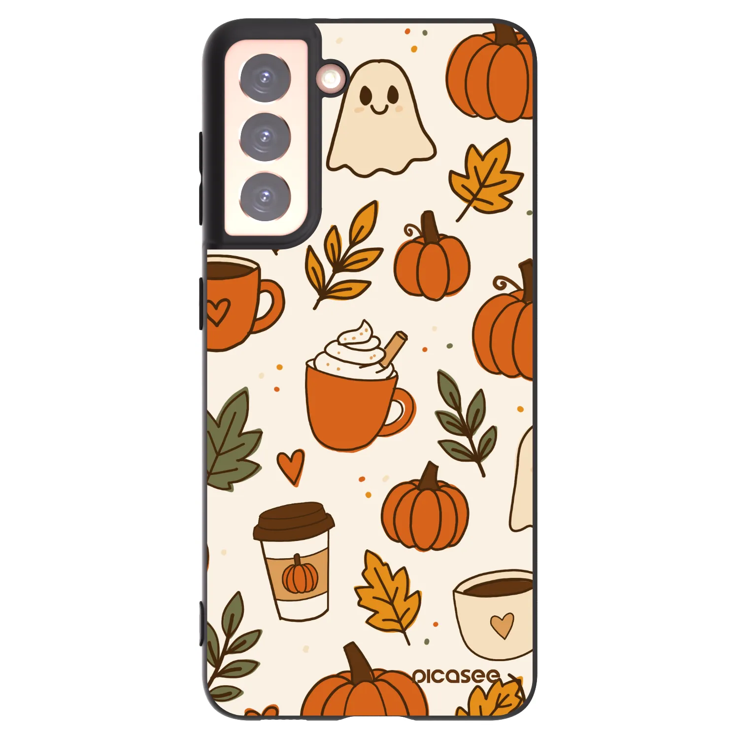Picasee silikonový černý obal pro Samsung Galaxy S21 5G G991B - Fall vibes