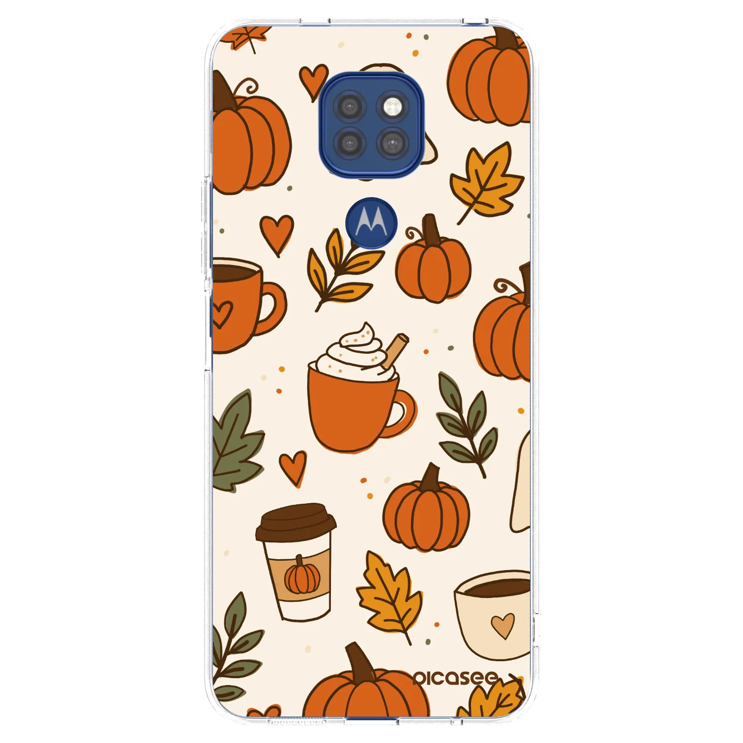 Picasee silikonový průhledný obal pro Motorola Moto G9 Play - Fall vibes