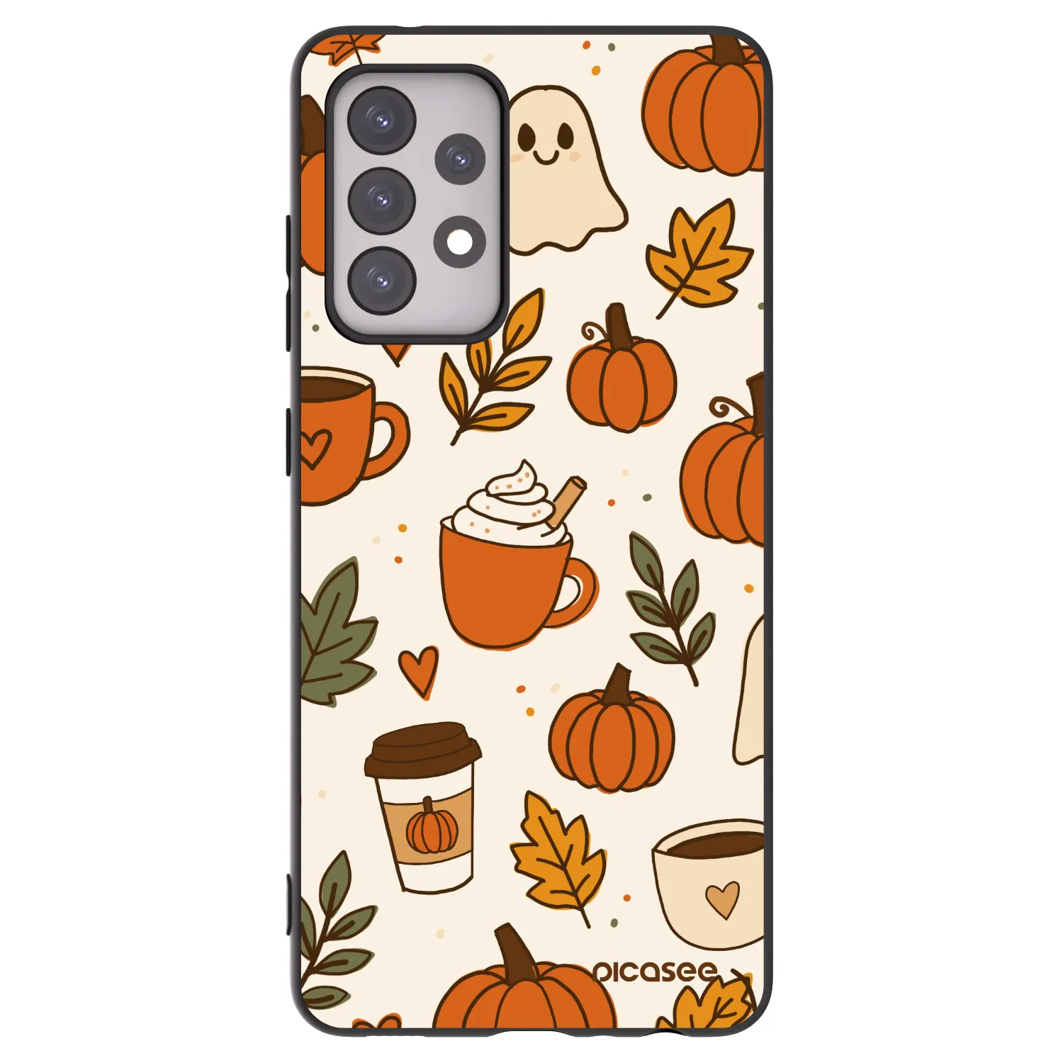 Picasee silikonový černý obal pro Samsung Galaxy A52 5G A525F - Fall vibes