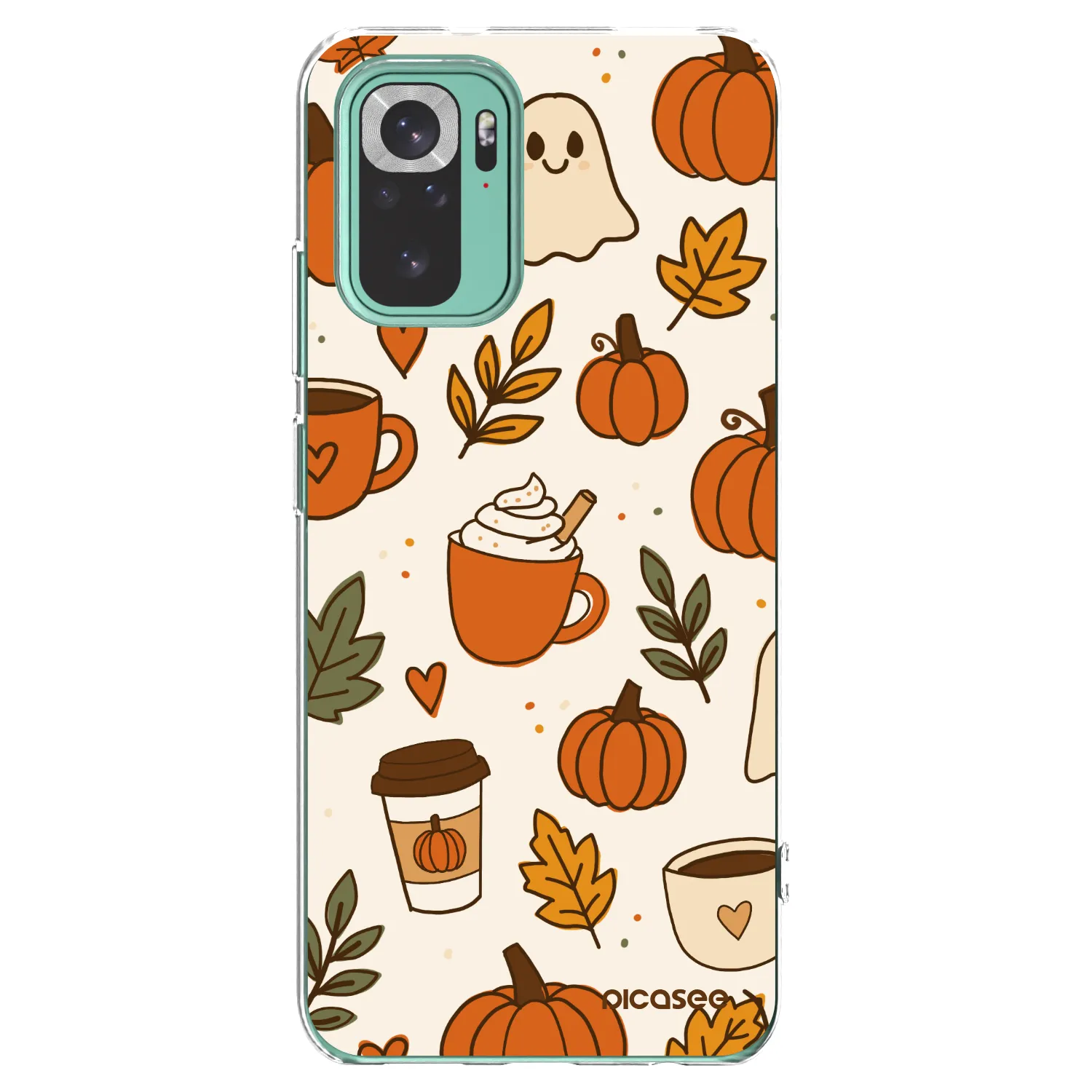 Picasee silikonový průhledný obal pro Xiaomi Redmi Note 10 Pro - Fall vibes