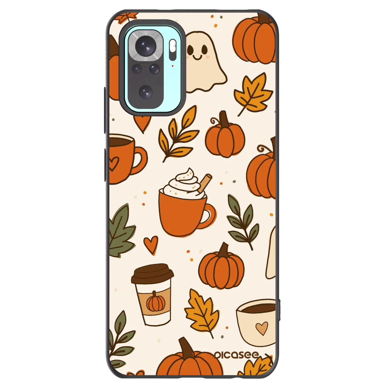 Picasee silikonový černý obal pro Xiaomi Redmi Note 10 Pro - Fall vibes