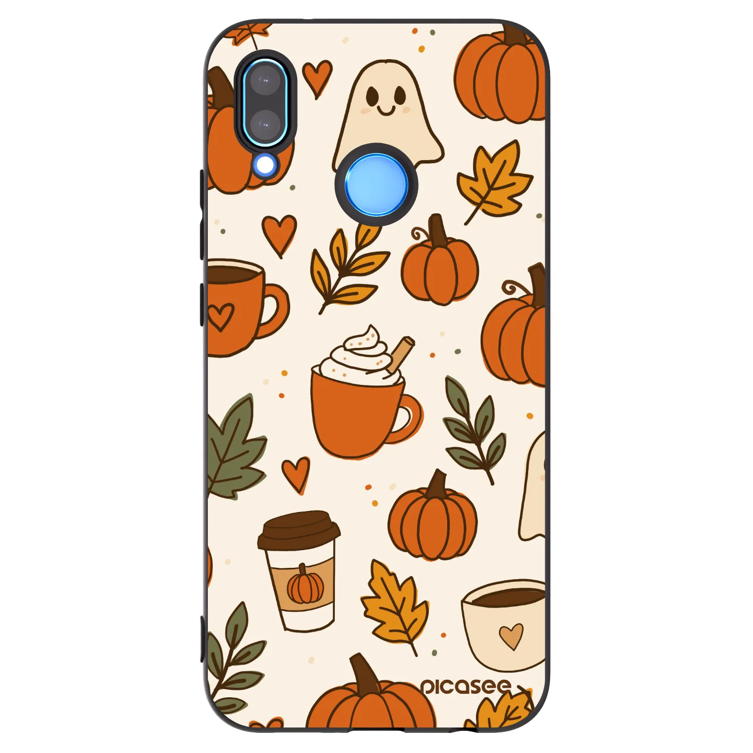 Picasee silikonový černý obal pro Huawei P20 Lite - Fall vibes