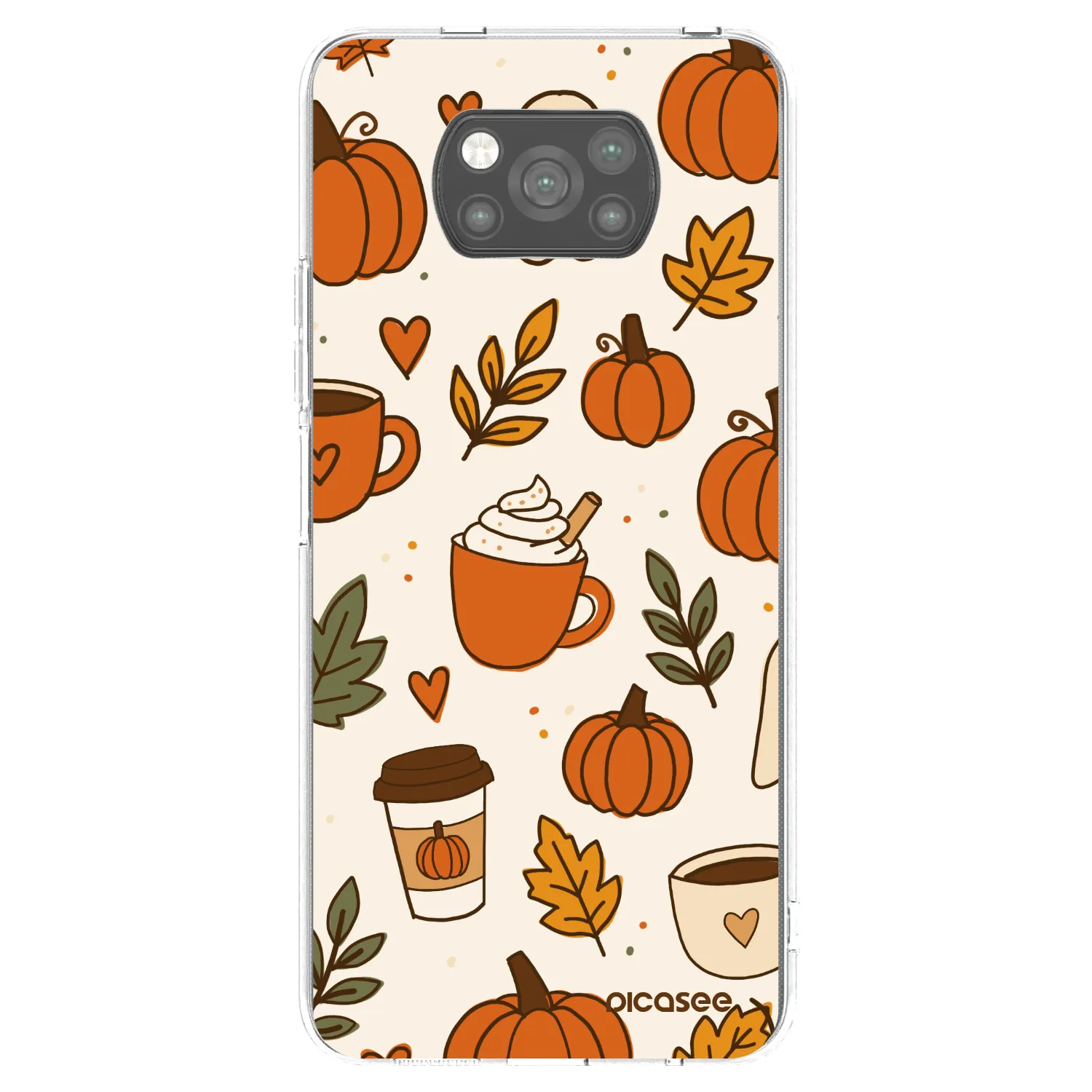 Picasee silikonový černý obal pro Xiaomi Poco X3 Pro - Fall vibes