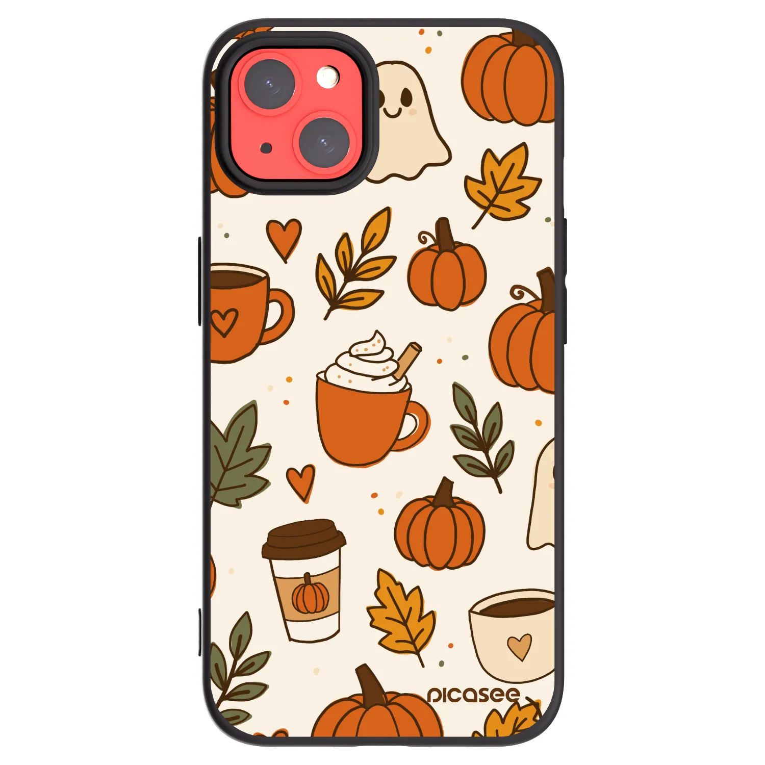 Picasee silikonový černý obal pro Apple iPhone 13 - Fall vibes