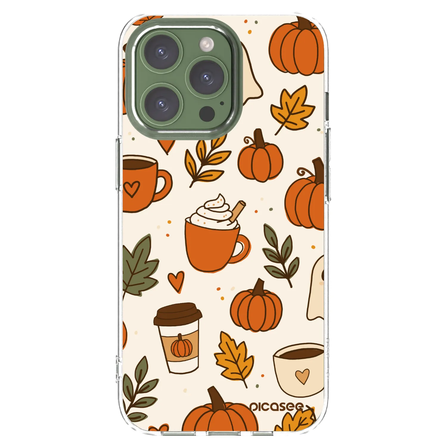 Picasee silikonový průhledný obal pro Apple iPhone 13 Pro - Fall vibes