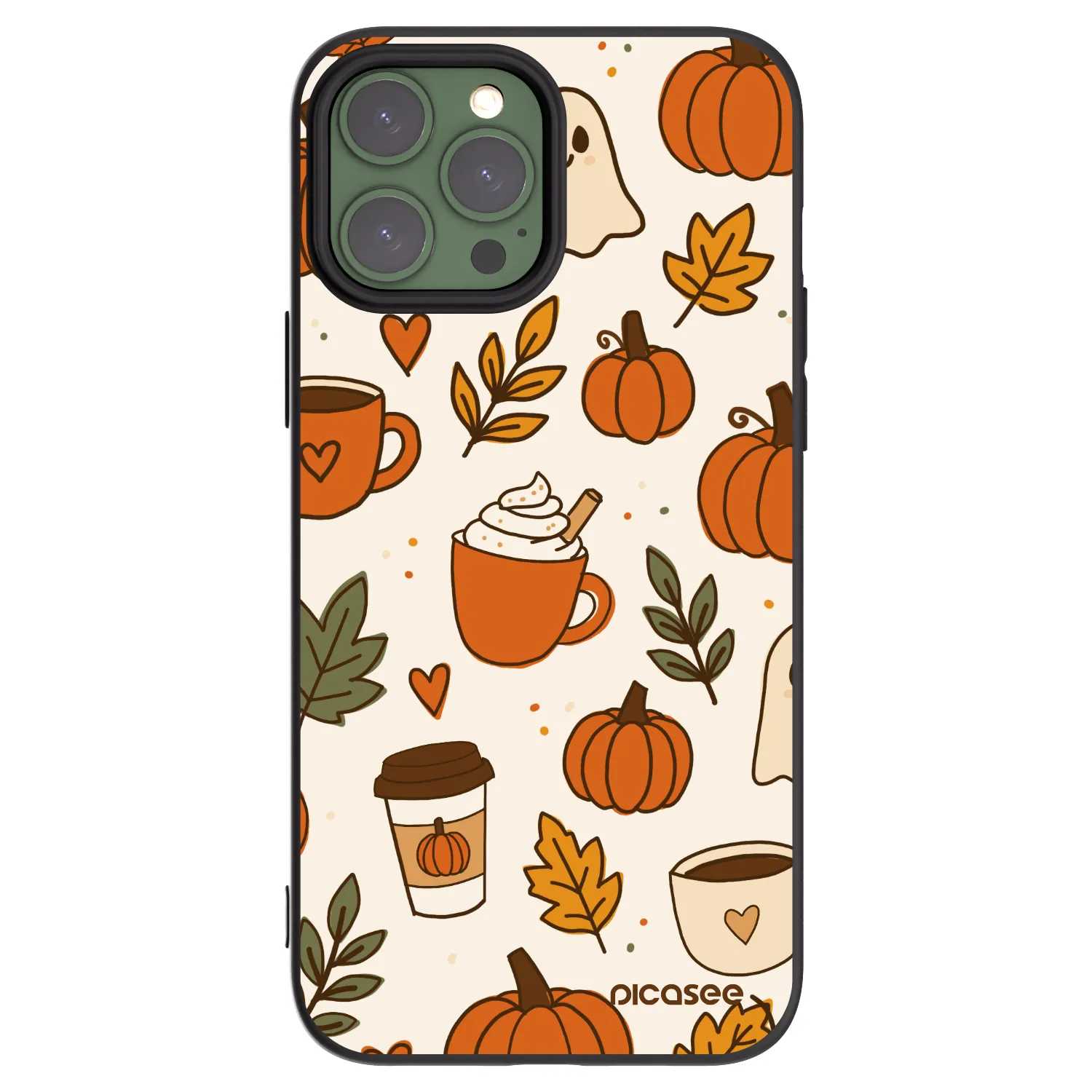 Picasee silikonový černý obal pro Apple iPhone 13 Pro Max - Fall vibes