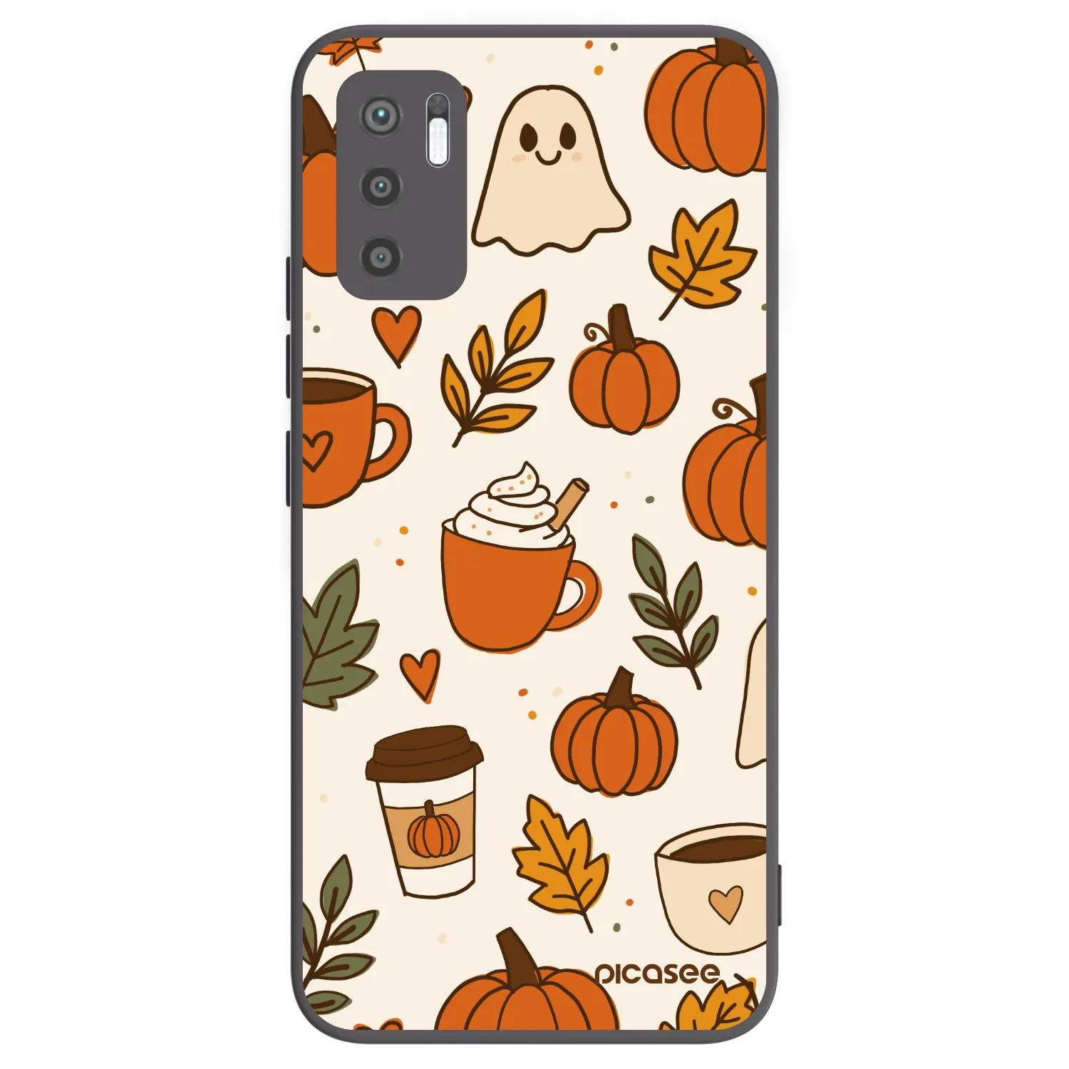 Picasee silikonový černý obal pro Xiaomi Redmi Note 10 5G - Fall vibes