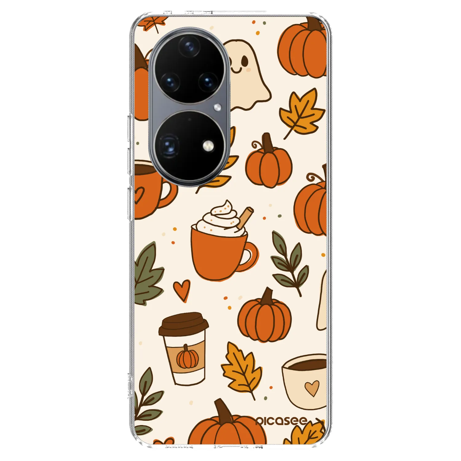 Picasee silikonový průhledný obal pro Huawei P50 - Fall vibes