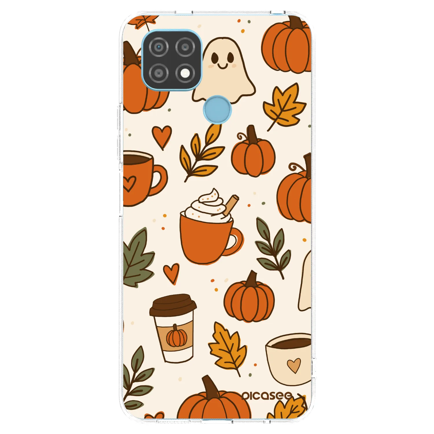 Picasee silikonový průhledný obal pro Realme C21 - Fall vibes