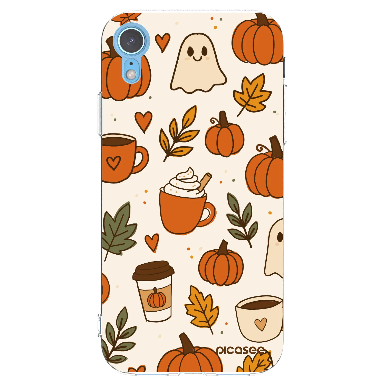 Picasee silikonový průhledný obal pro Apple iPhone XR - Fall vibes