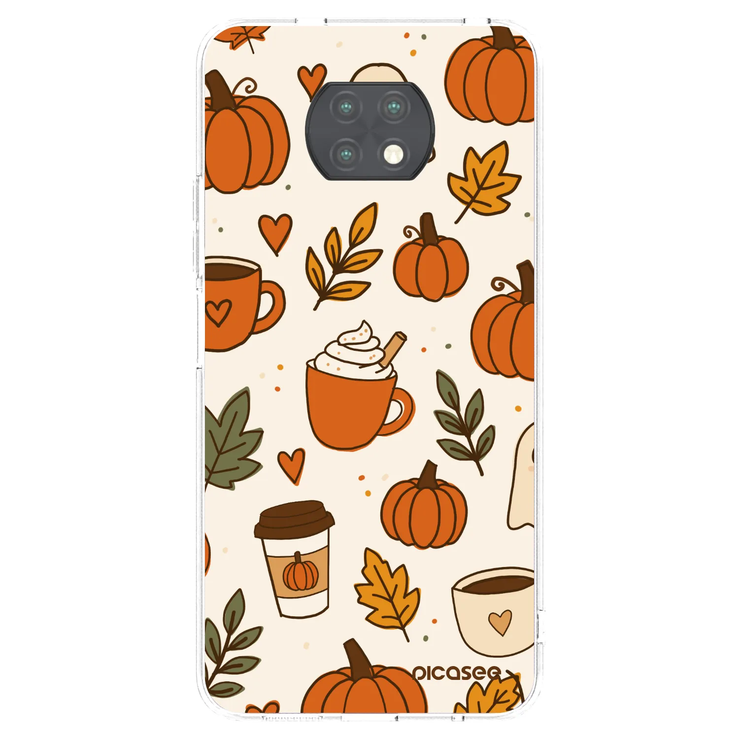 Picasee silikonový průhledný obal pro Xiaomi Redmi Note 9T - Fall vibes