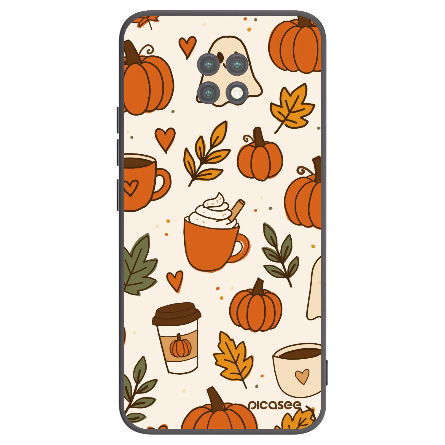 Picasee silikonový černý obal pro Xiaomi Redmi Note 9T - Fall vibes