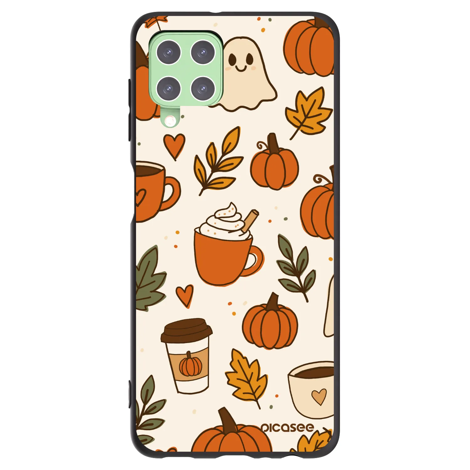 Picasee silikonový černý obal pro Samsung Galaxy A22 A225F 4G - Fall vibes