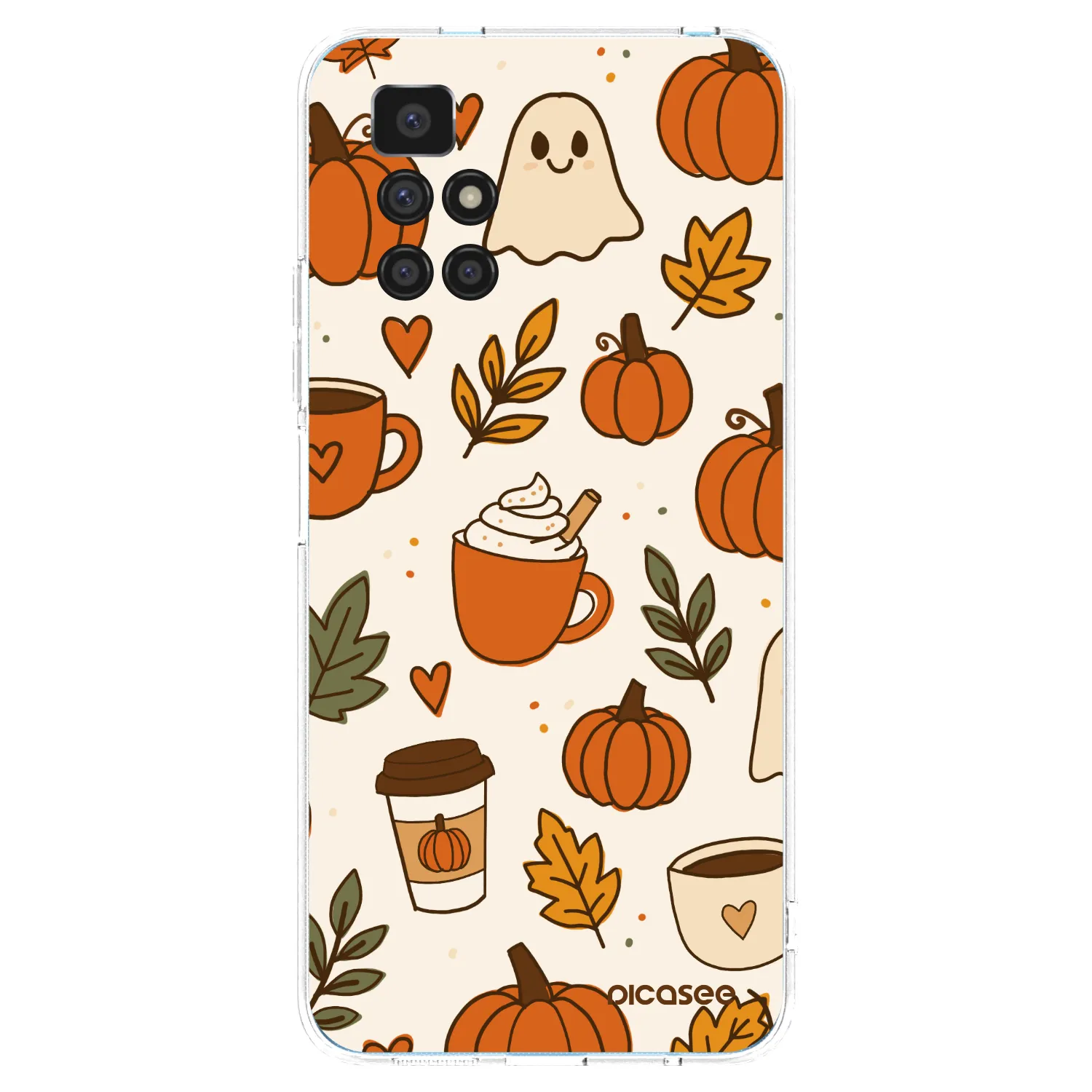 Picasee silikonový průhledný obal pro Xiaomi Redmi 10 - Fall vibes