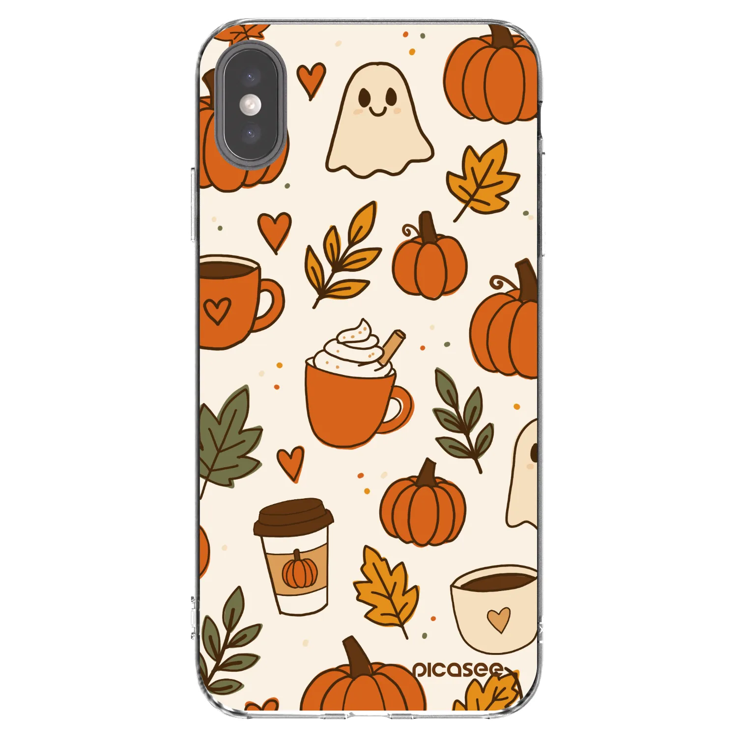 Picasee silikonový průhledný obal pro Apple iPhone XS Max - Fall vibes