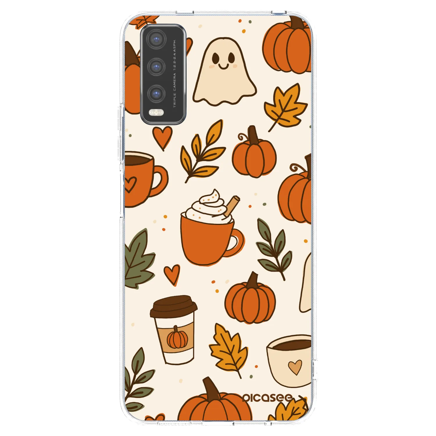 Picasee silikonový průhledný obal pro Vivo Y20s - Fall vibes