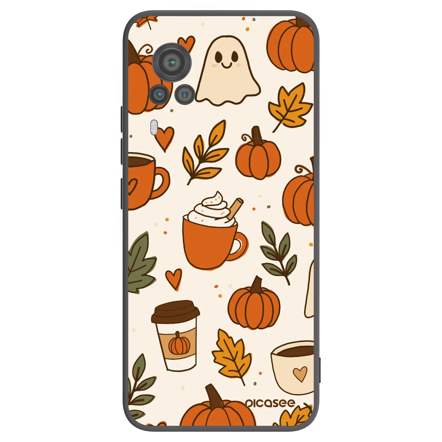 Picasee silikonový černý obal pro Vivo X60 Pro 5G - Fall vibes