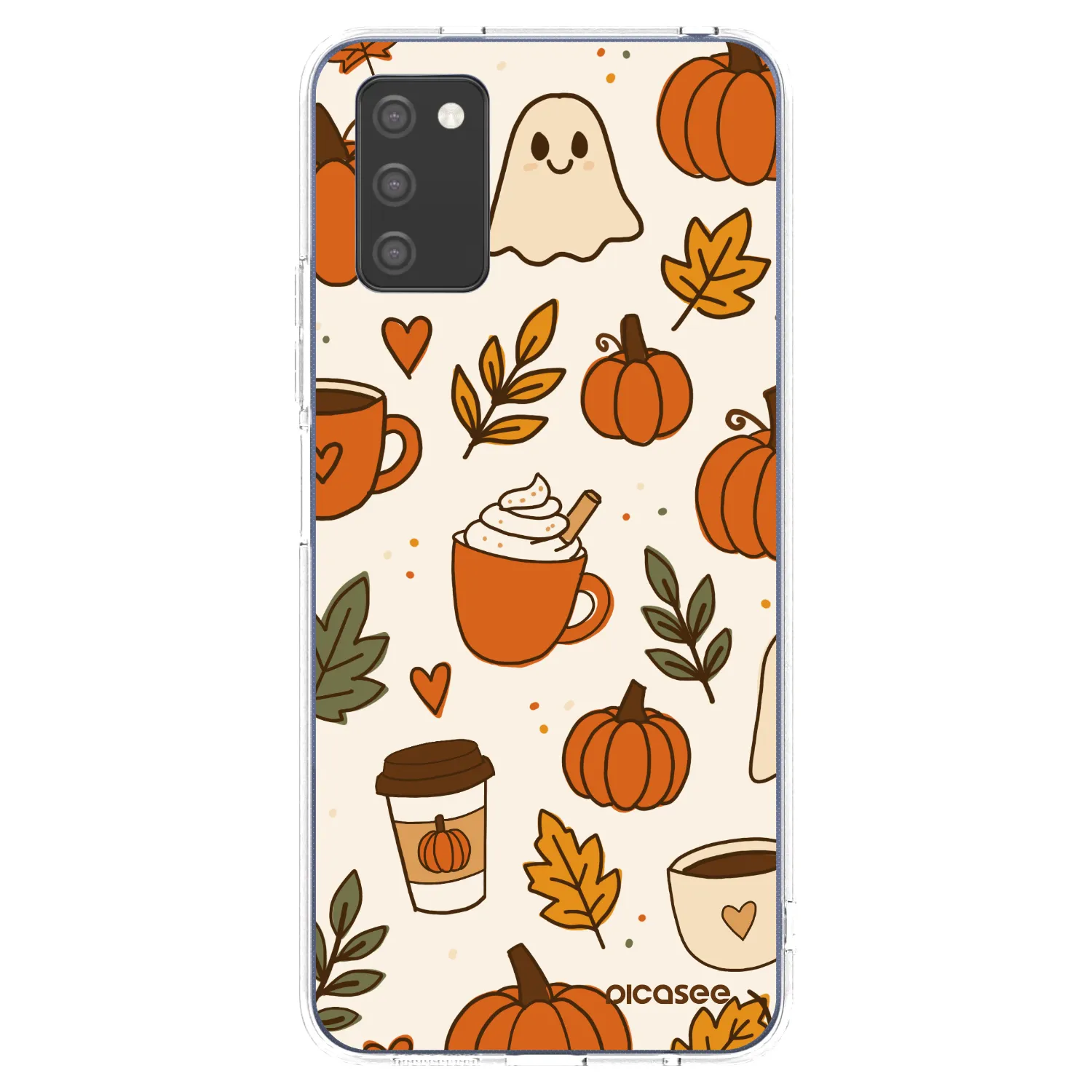 Picasee silikonový průhledný obal pro Samsung Galaxy A03s A037G - Fall vibes