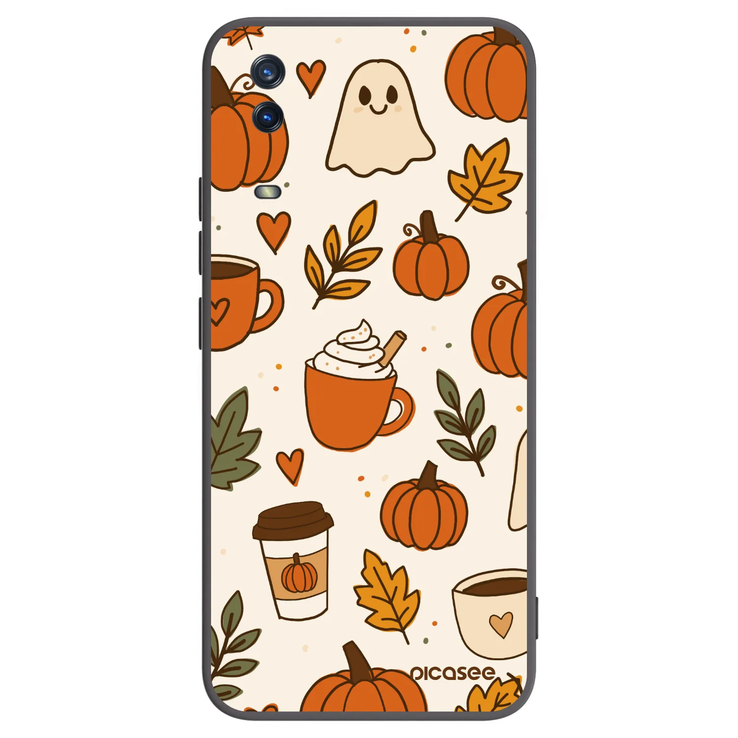 Picasee silikonový černý obal pro Vivo Y11s - Fall vibes