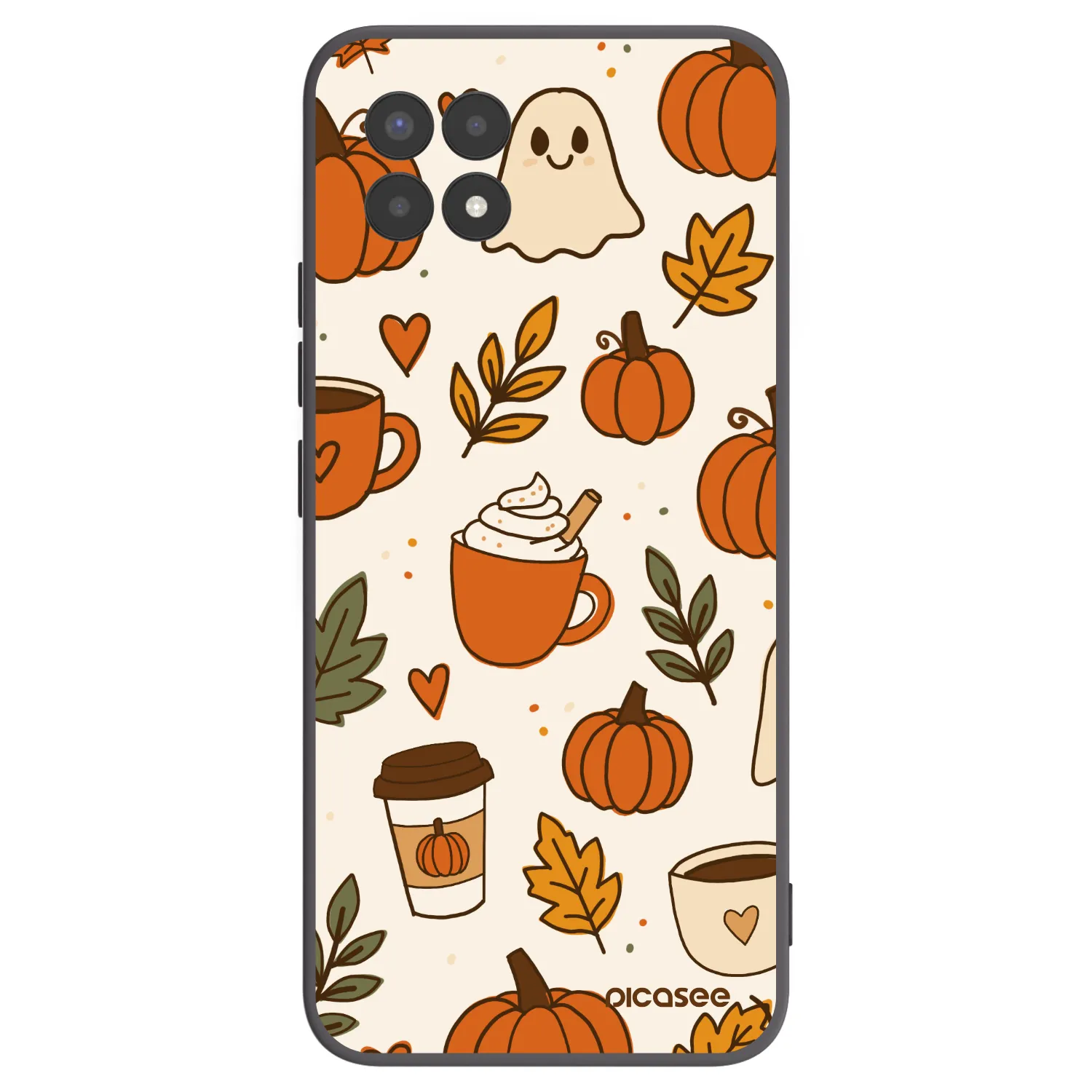 Picasee silikonový černý obal pro Realme 8i - Fall vibes