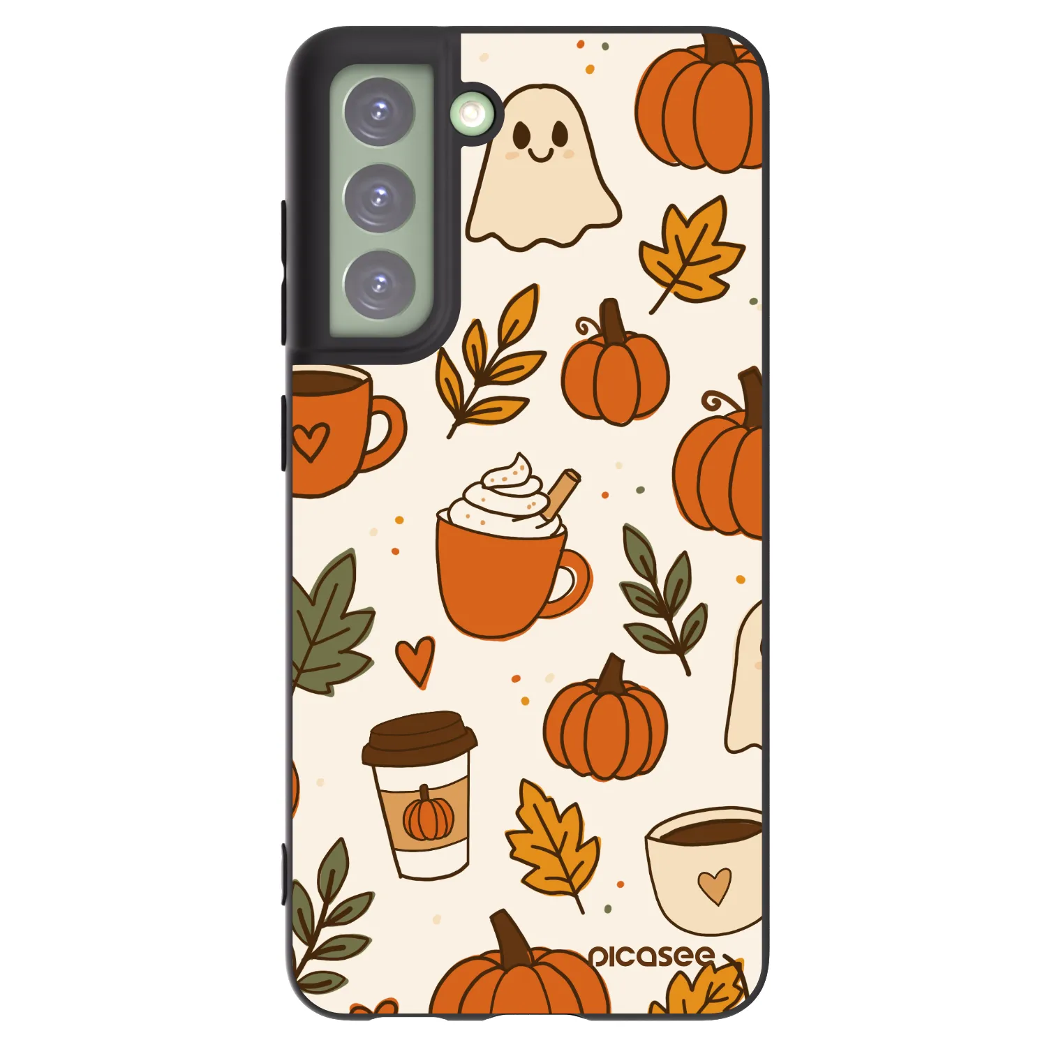 Picasee silikonový černý obal pro Samsung Galaxy S21 FE 5G - Fall vibes