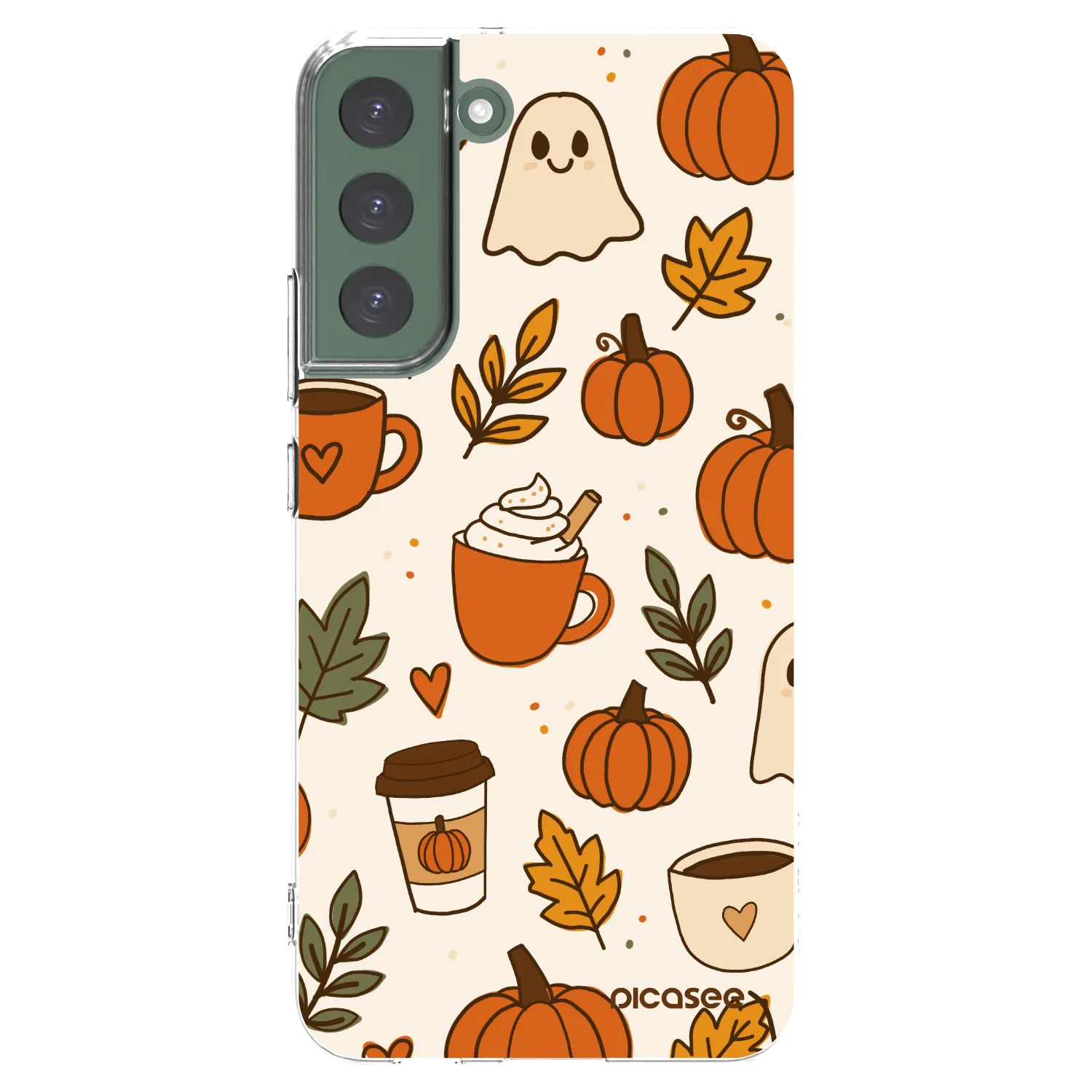 Picasee silikonový průhledný obal pro Samsung Galaxy S22+ 5G - Fall vibes