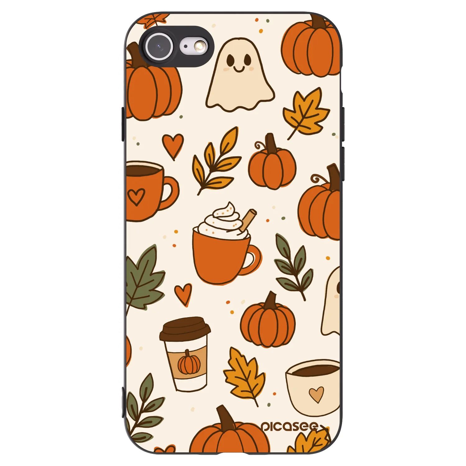 Picasee silikonový černý obal pro Apple iPhone SE 2022 - Fall vibes