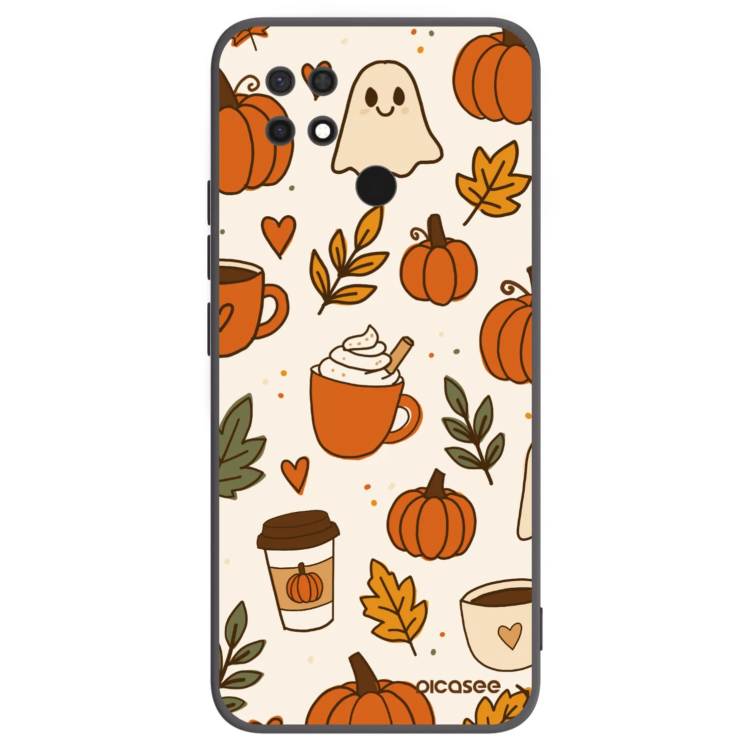 Picasee silikonový černý obal pro Xiaomi Redmi 10C - Fall vibes