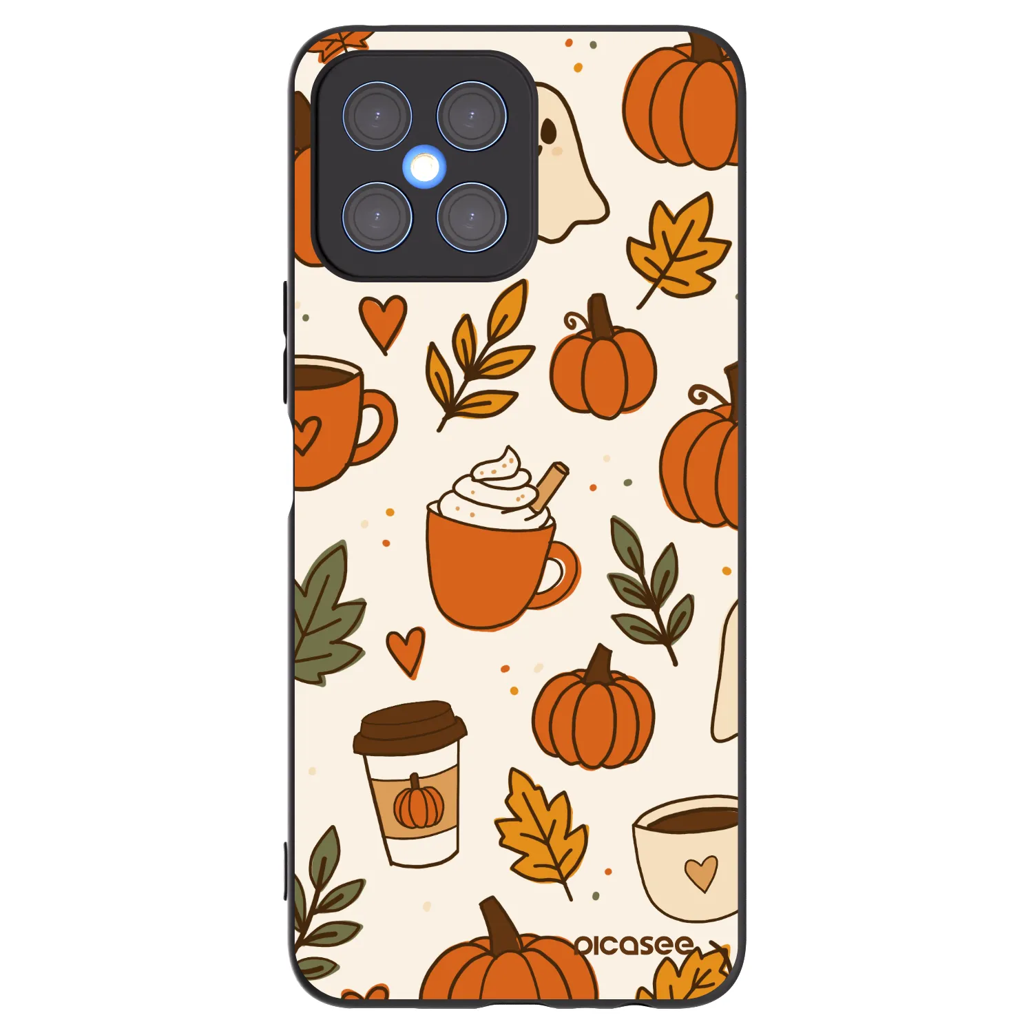 Picasee silikonový černý obal pro Honor X8 4G - Fall vibes