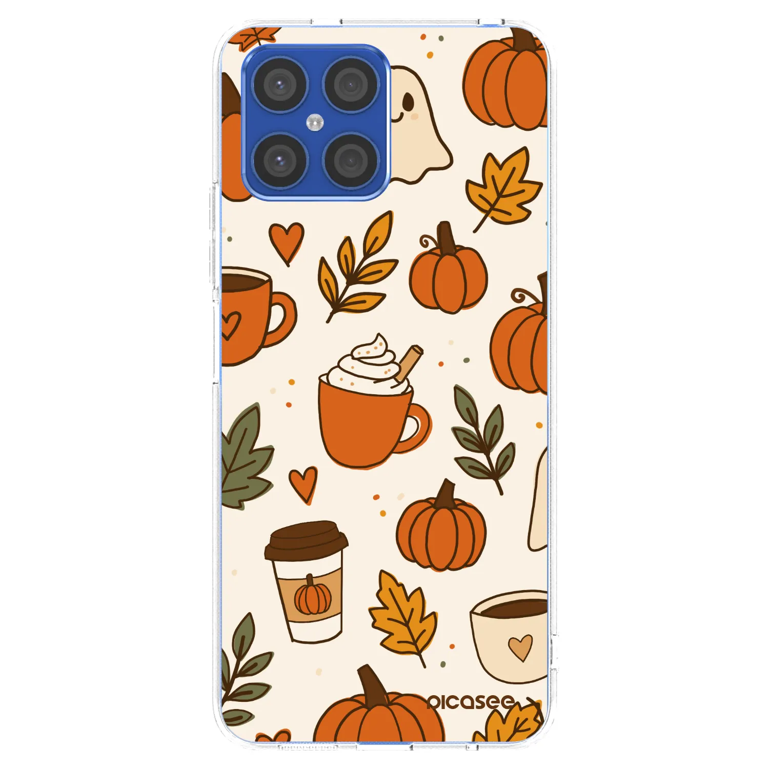 Picasee silikonový průhledný obal pro Honor X8 4G - Fall vibes