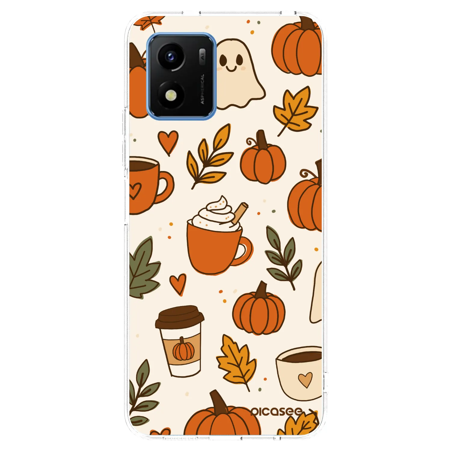 Picasee silikonový průhledný obal pro Vivo Y01 - Fall vibes