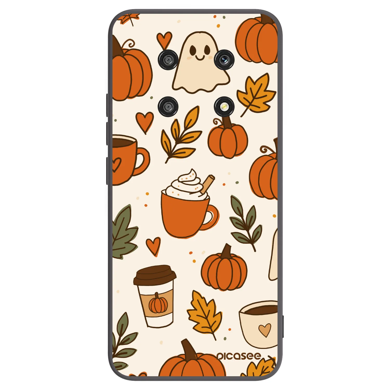 Picasee silikonový černý obal pro Honor Magic4 Lite 5G - Fall vibes