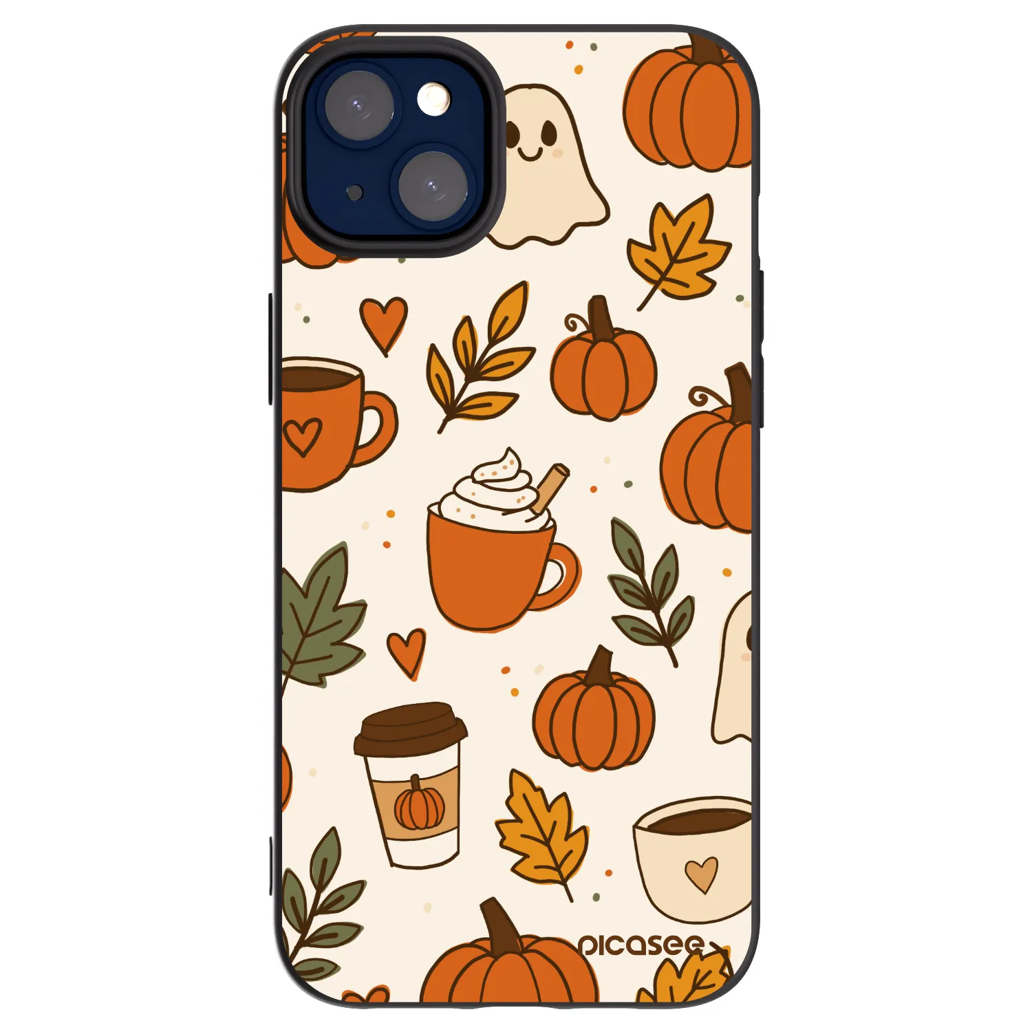 Picasee silikonový černý obal pro Apple iPhone 14 Plus - Fall vibes
