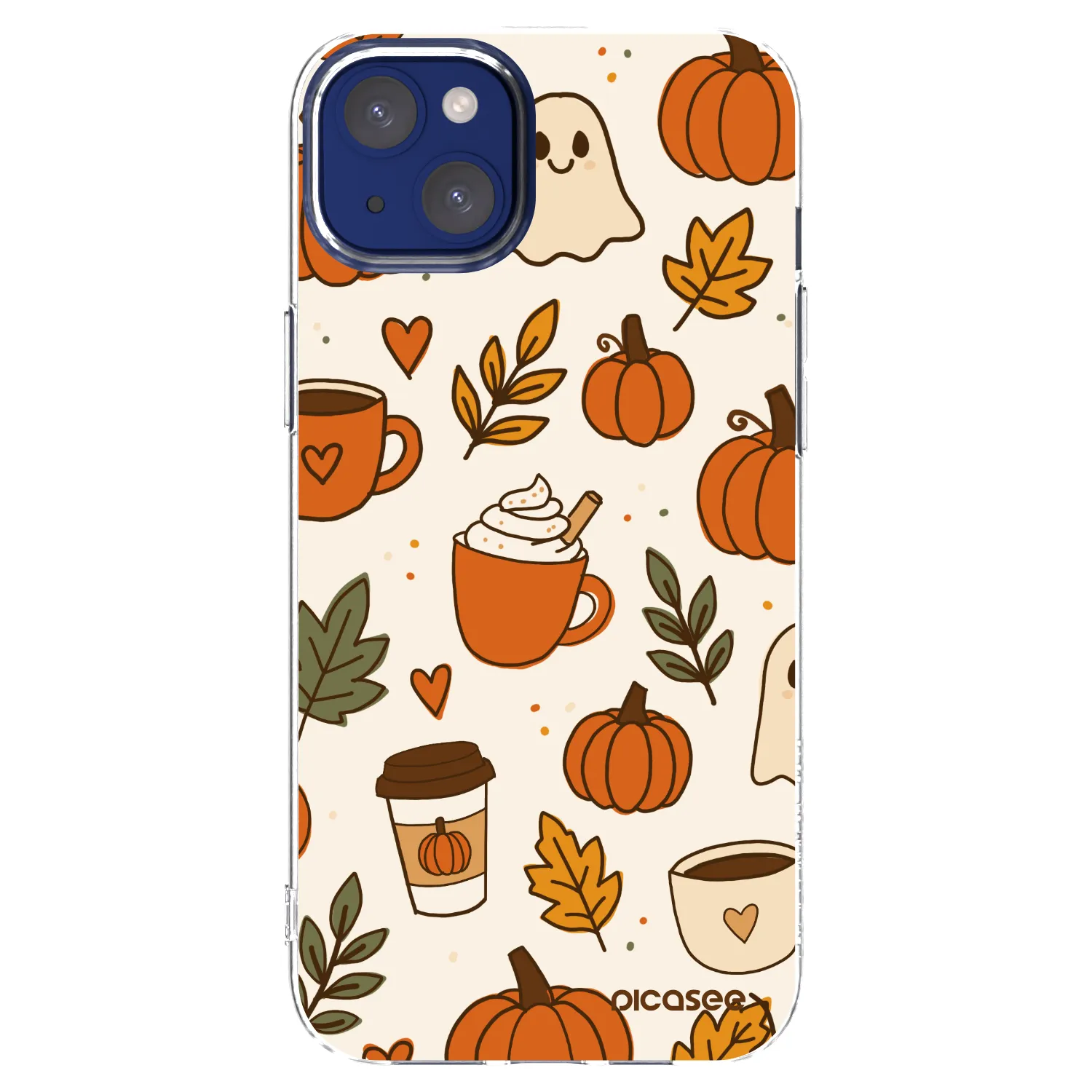 Picasee silikonový průhledný obal pro Apple iPhone 14 Plus - Fall vibes