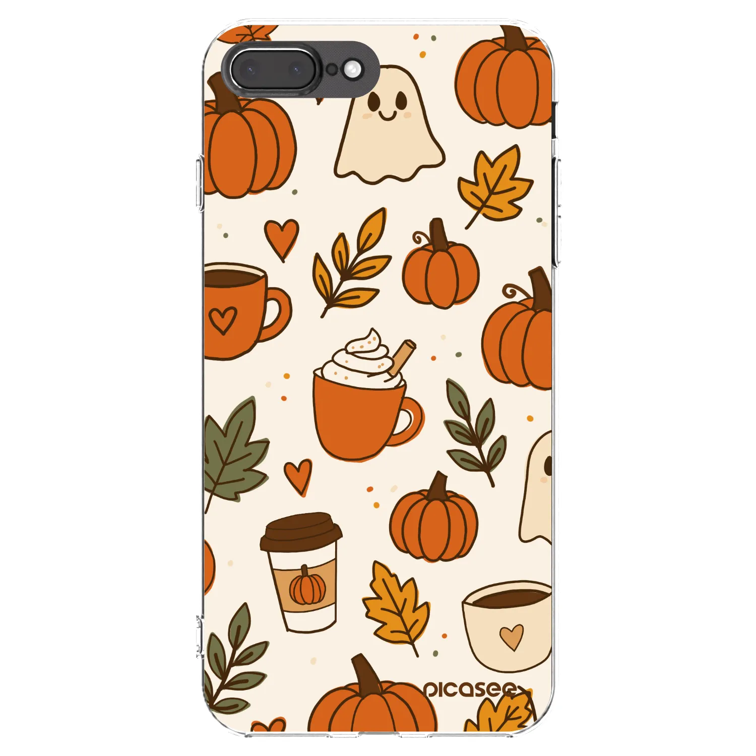 Picasee silikonový průhledný obal pro Apple iPhone 8 Plus - Fall vibes