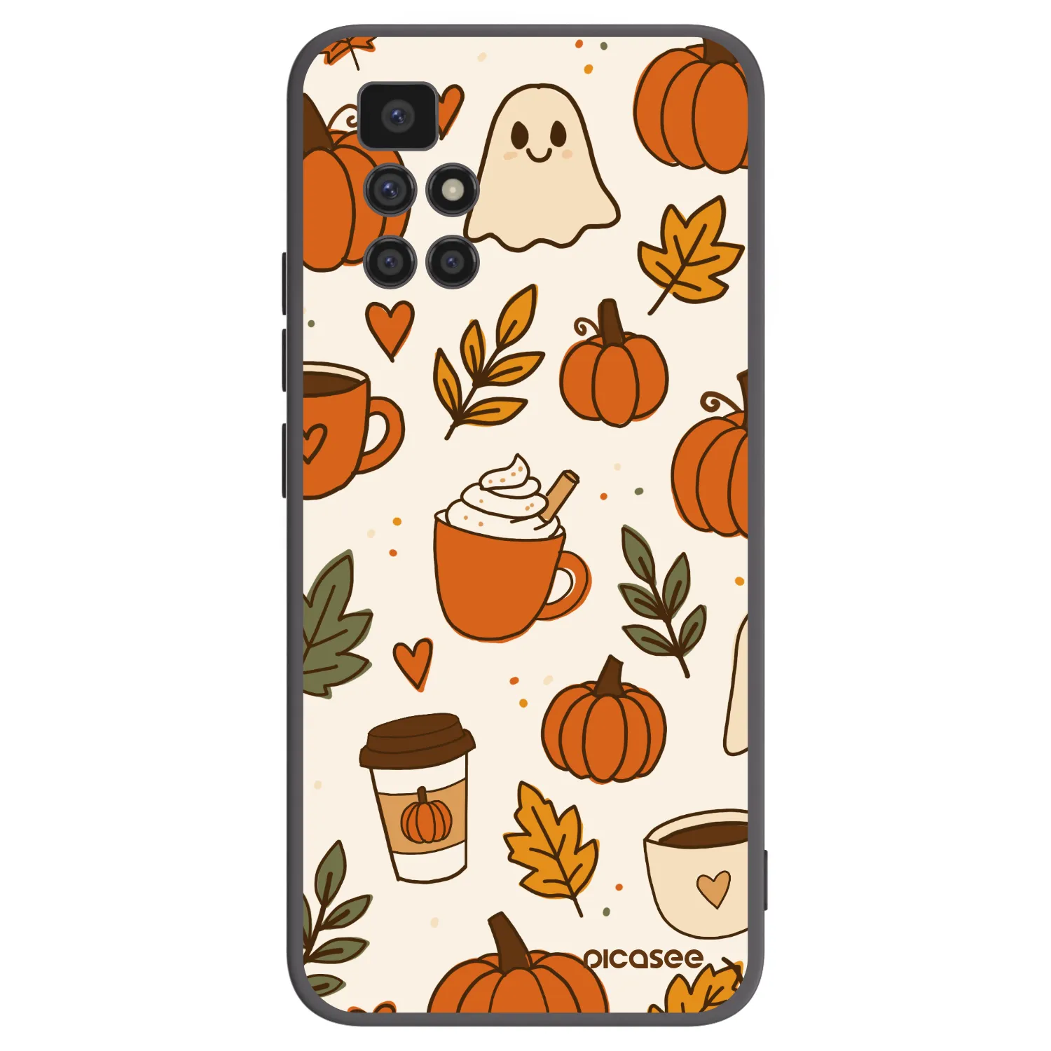 Picasee silikonový černý obal pro Xiaomi Redmi 10 (2022) - Fall vibes