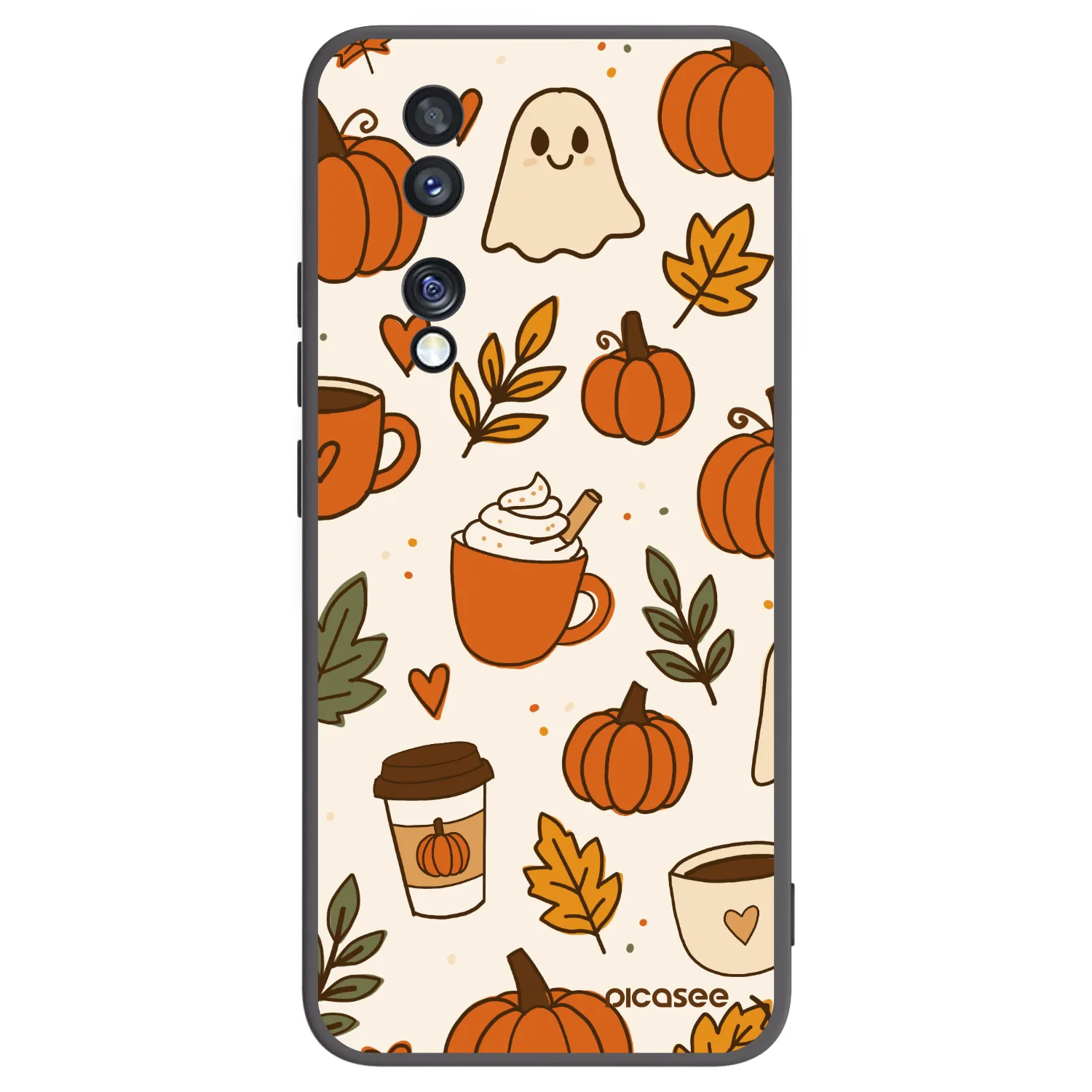Picasee silikonový černý obal pro Honor 70 - Fall vibes