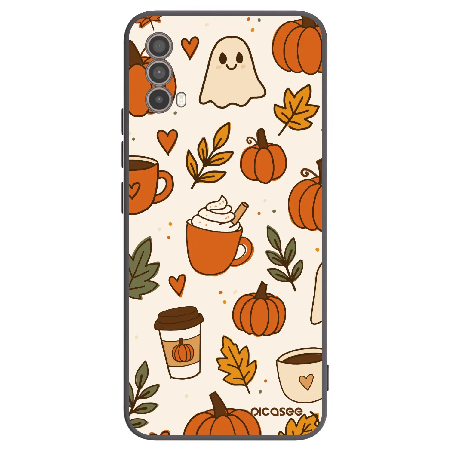 Picasee silikonový černý obal pro Motorola Moto E40 - Fall vibes