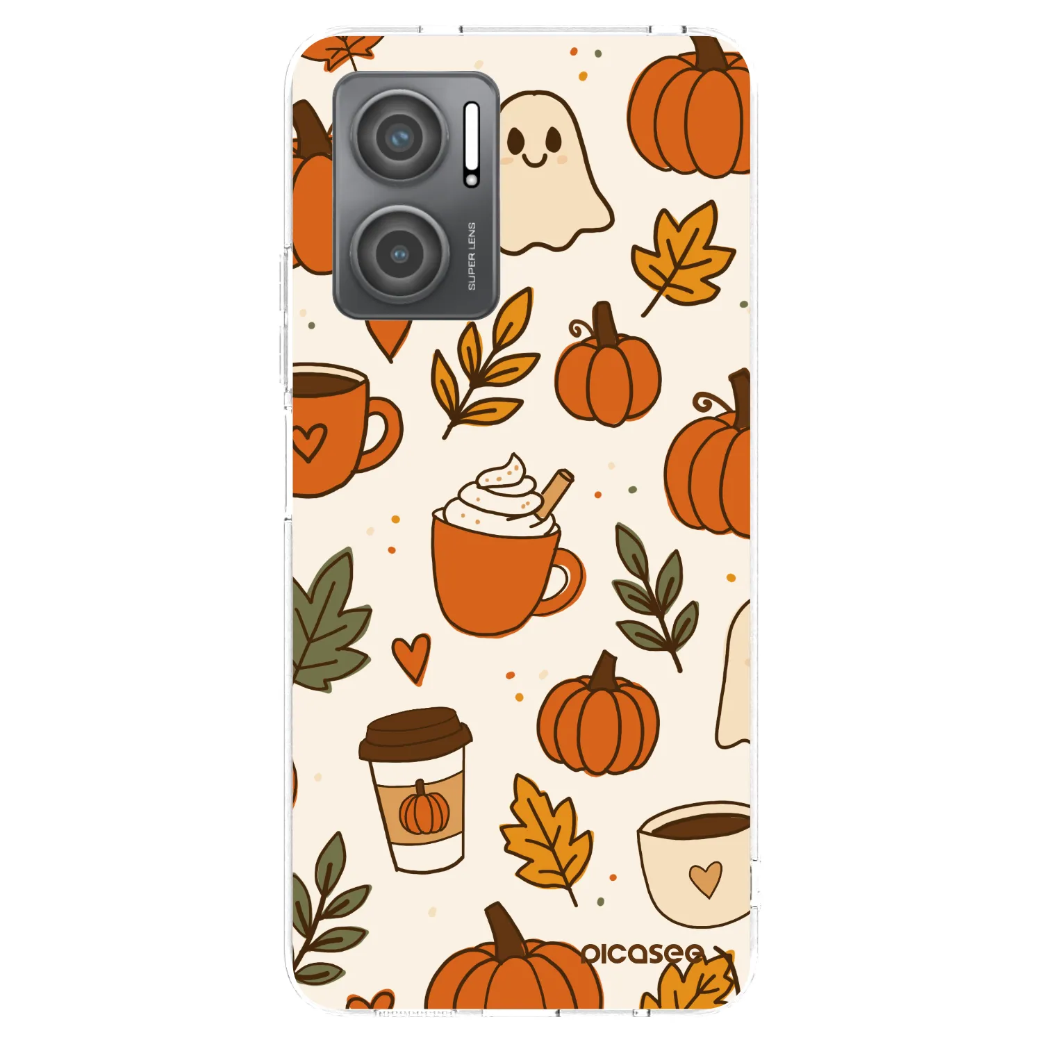 Picasee silikonový průhledný obal pro Xiaomi Redmi 10 5G - Fall vibes