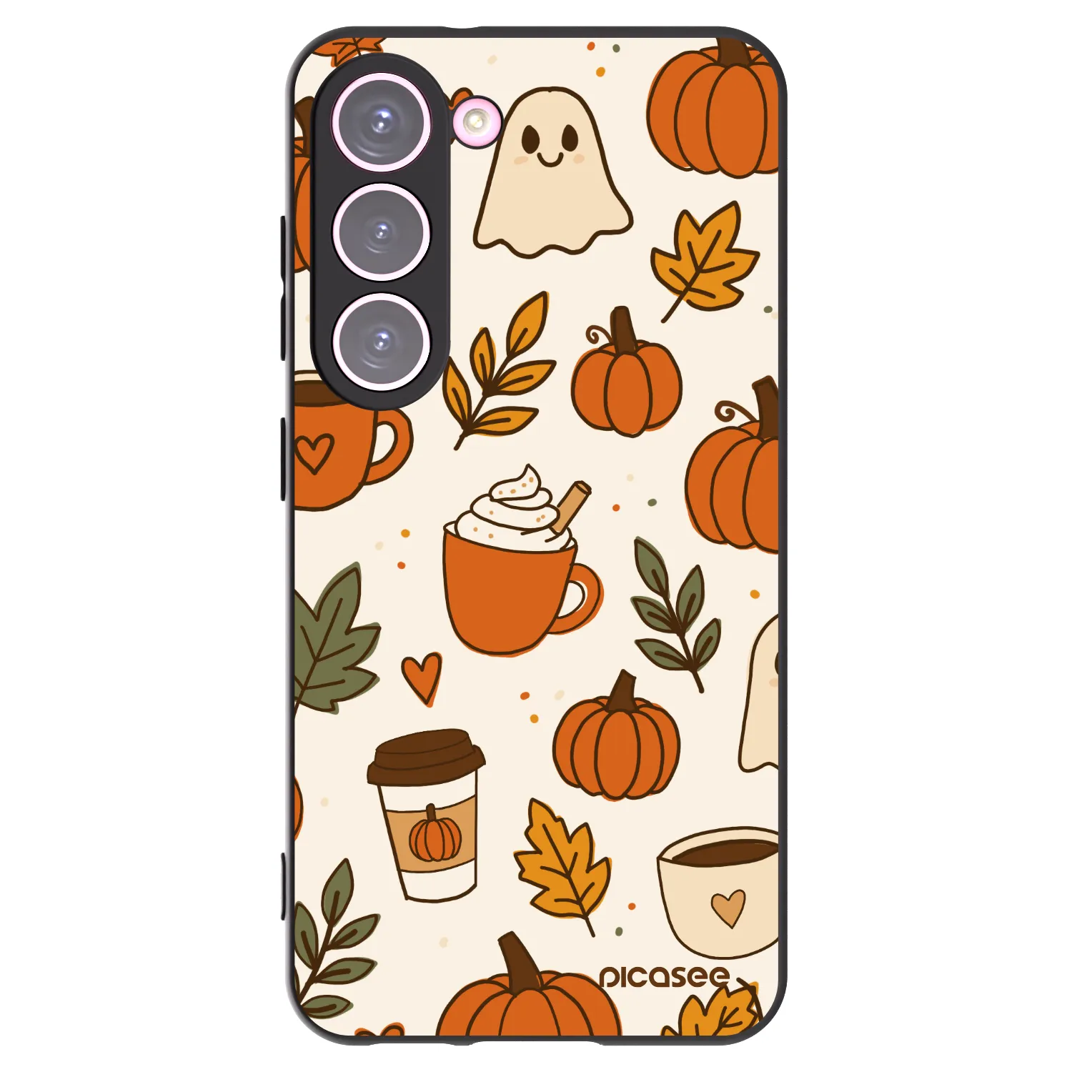 Picasee silikonový černý obal pro Samsung Galaxy S23 5G - Fall vibes