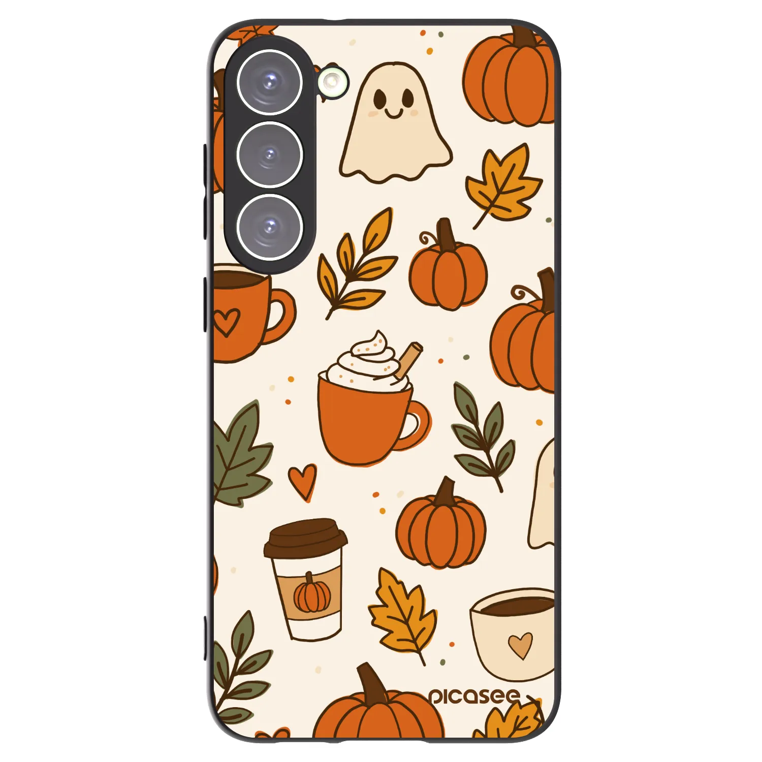 Picasee silikonový černý obal pro Samsung Galaxy S23+ 5G - Fall vibes